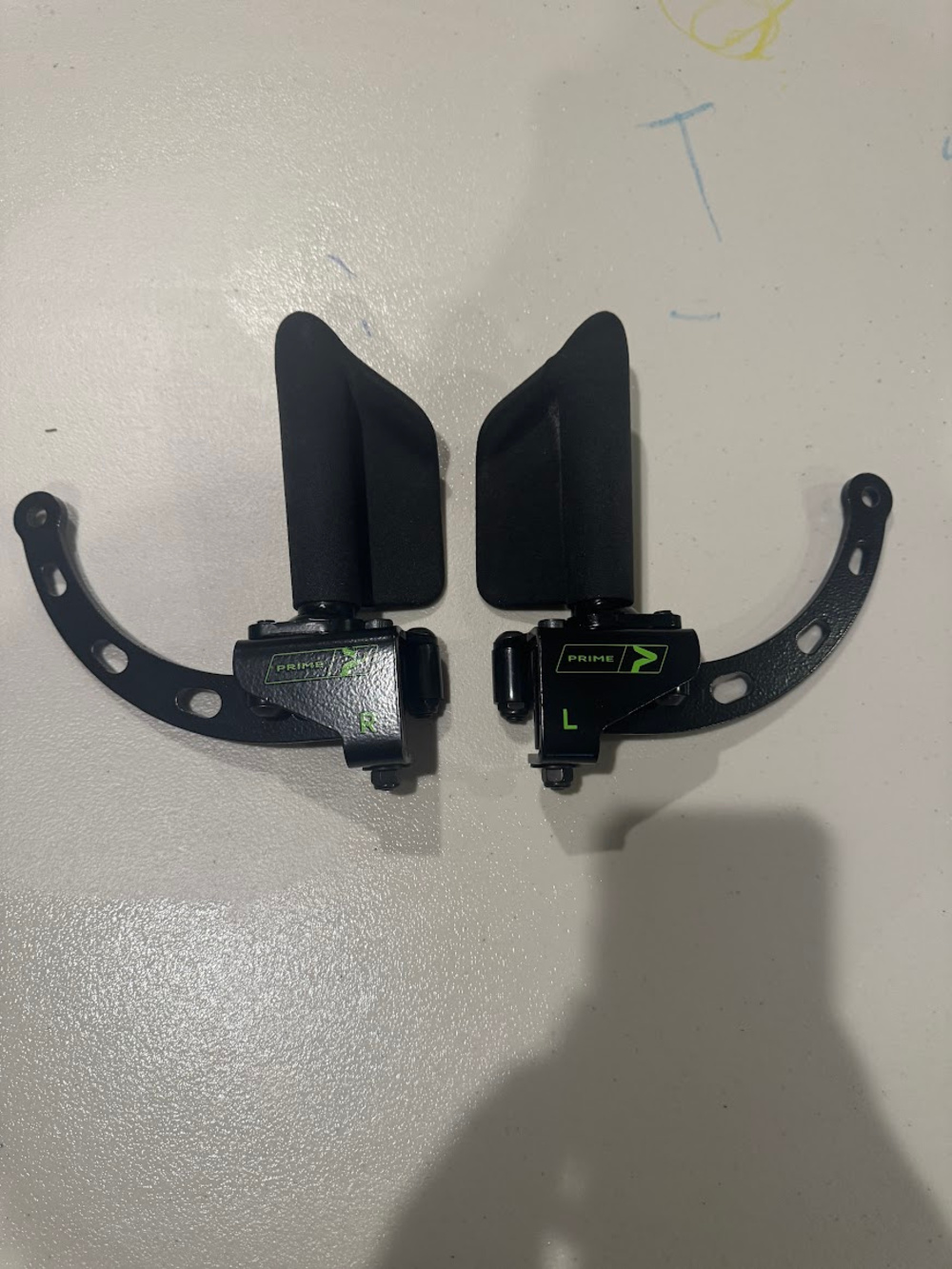 Prime Fitness RO-T8 Handles Pair Cable Machine Attachments Black